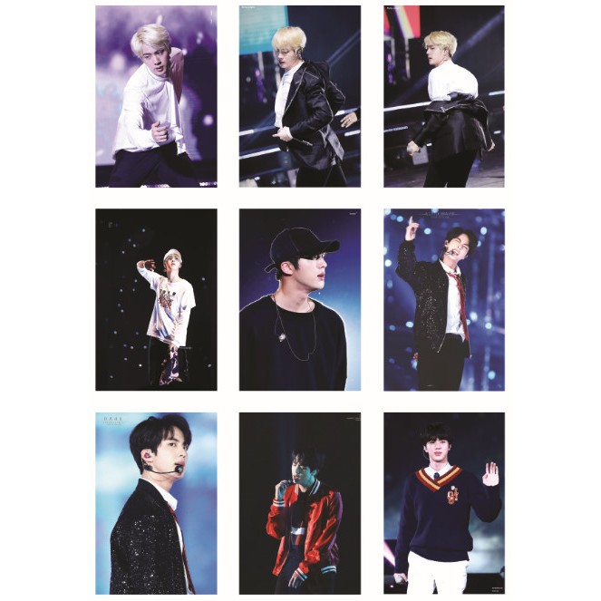 Lomo card ảnh thành viên BTS JIN on stage full 72 ảnh