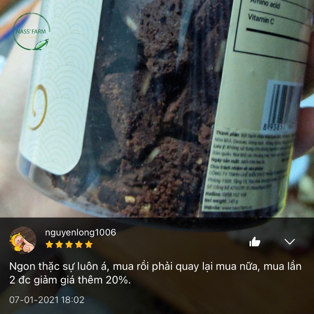 Bánh dinh dưỡng HEALTHY Dark Chocolate cho người luyện tập, tập gym, vận động, eat clean, văn phòng