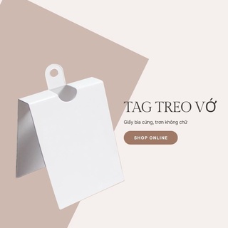 Combo 50 - 100 tag giấy gắn Tất Chân Nam Nữ, thẻ giấy gắn Vớ Cổ Ngắn, cổ dài, giấy bìa cứng trắng trơn không chữ