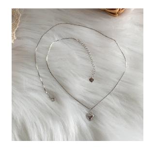 Vòng cổ bạc 925 mặt trái tim cho nữ