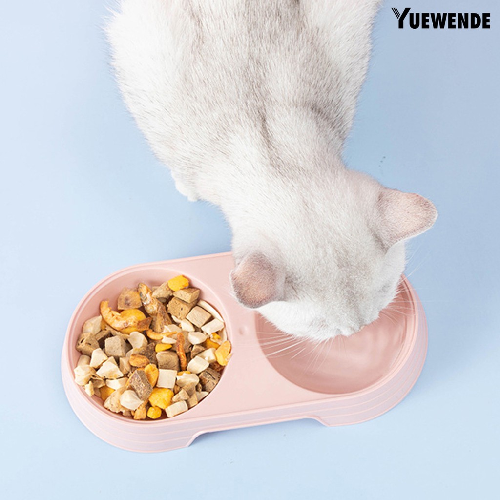 Tô đựng thức ăn thú cưng chất liệu PP màu trơn