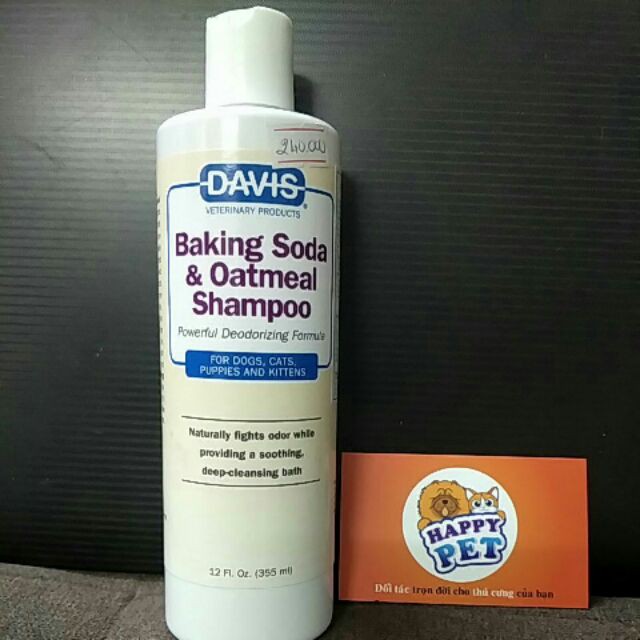 Sữa tắm khử mùi hiệu quả cho thú cưng chó mèo Davis Baking Soda 355ml