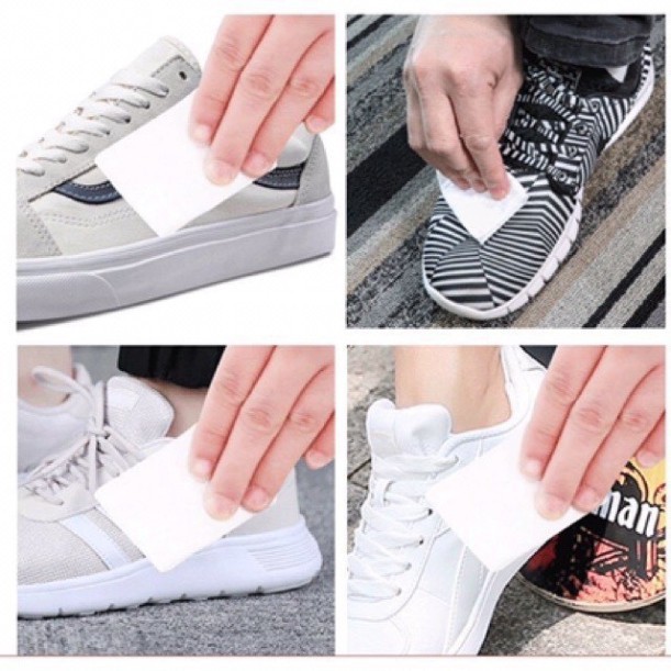 Giấy lau giày thần thánh sneaker tiện lợi ~ Cavanin