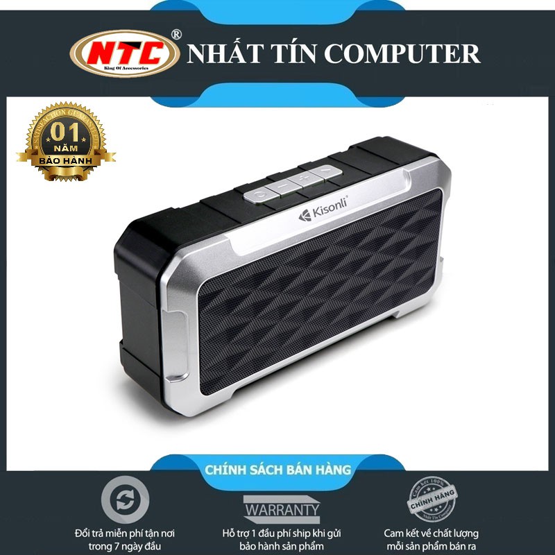 Loa bluetooth Kisonli KS-1984 âm thanh Stereo - TWS kết nối cùng lúc 2 loa (nhiều màu)