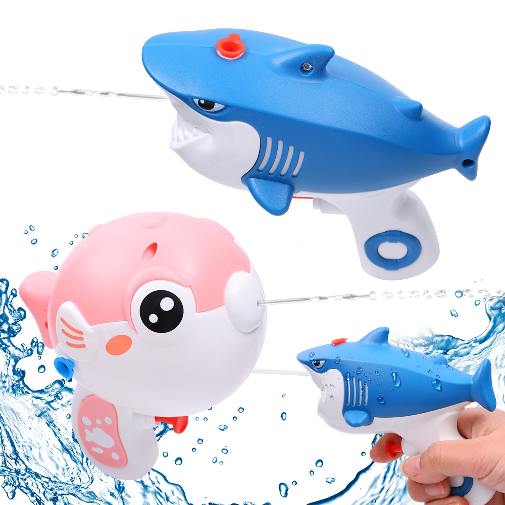 Súng Nước Đồ Chơi Hình Cá Mập 3D Vui Nhộn Cho Bé