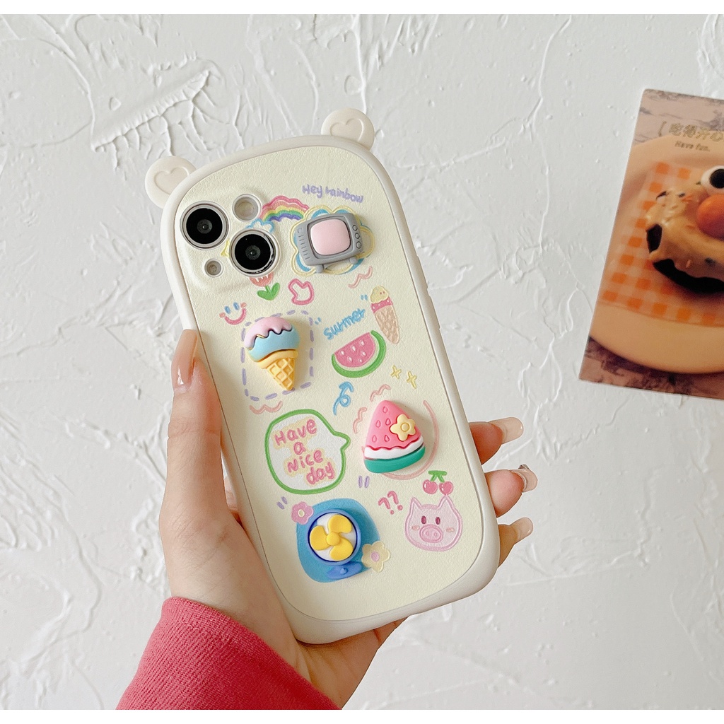Ốp Điện Thoại tpu Họa Tiết Dưa Hấu Hoạt Hình Cho iphone 13 pro max ins12 pro max x/xs max11 pro max xsmax