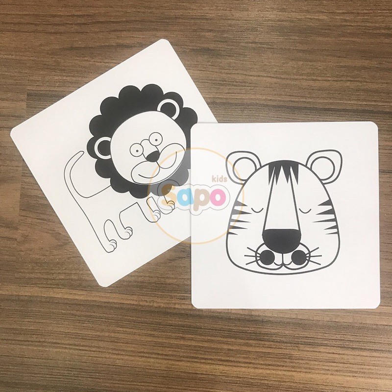 Flashcard cho bé, thẻ học Glenn Doman kích thích thị giác cho trẻ sơ sinh SAPO KIDS