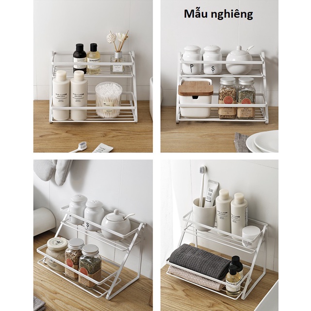 Kệ Gia Vị 2 Tầng Sơn Tĩnh Điện, Kệ Để Đồ Nhà Bếp Đa Năng Tiện Dụng