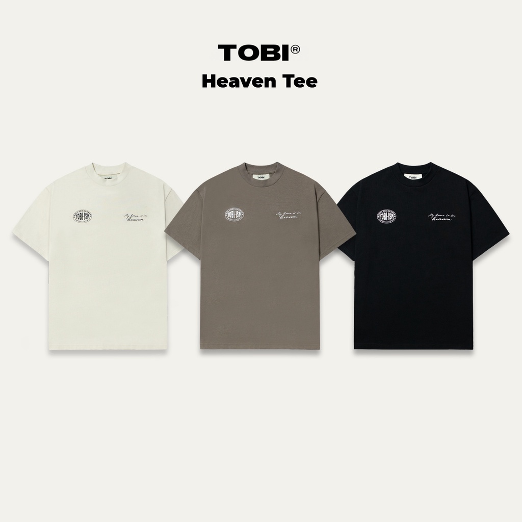 Áo Thun Tay Lỡ TOBI Heaven Boxy 280gsm