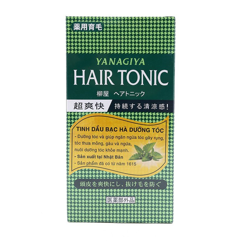 Tinh dầu bạc hà dưỡng tóc Hair Tonic Medium Yanagiya 240ml