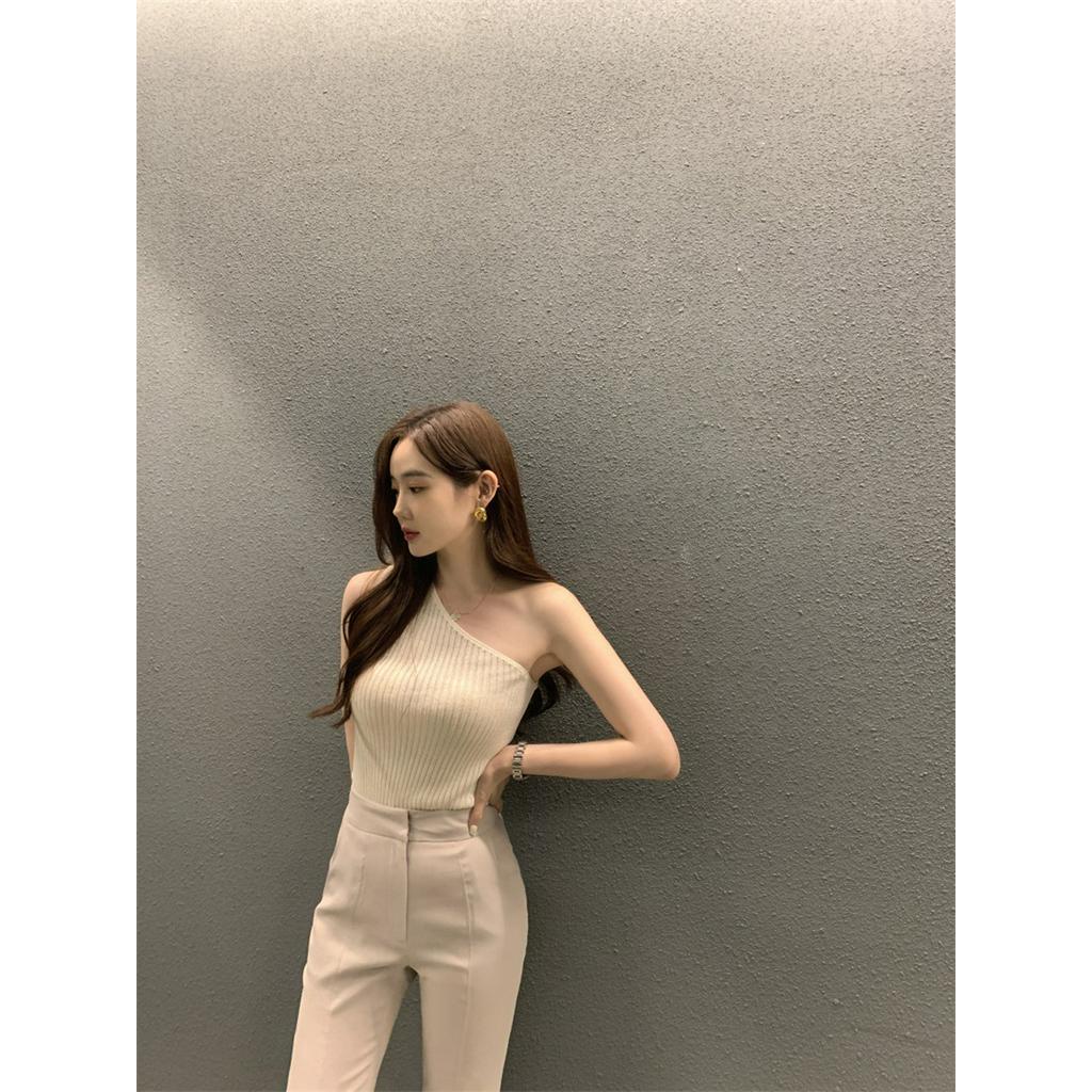 Áo Hai Dây Dệt Kim Phong Cách Hàn Quốc Thời Trang Mùa Hè 63416