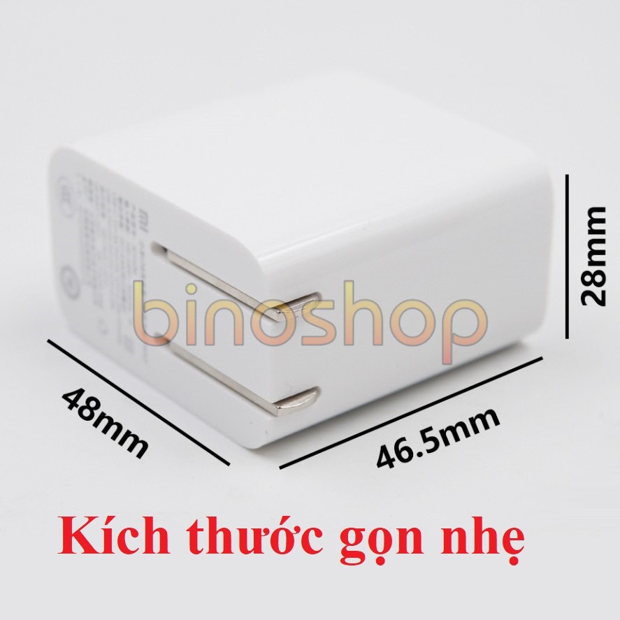 [Mã 159ELSALE hoàn 7% đơn 300K] Sạc nhanh Quick Charge 4.0 Xiaomi AD16ZM