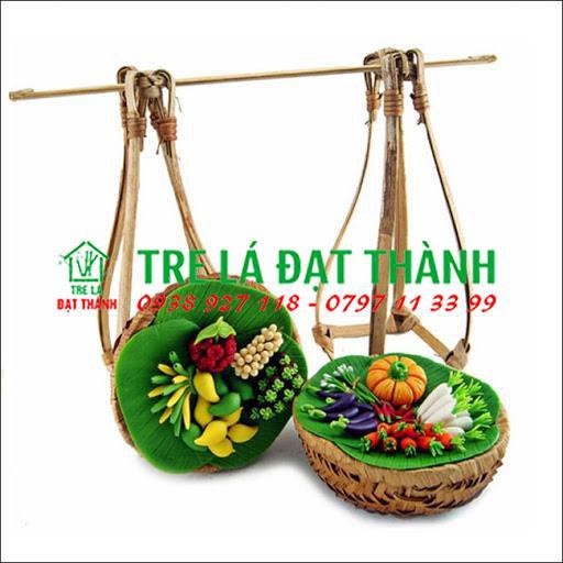 Quang gánh mây tre trang trí, decor - loại nhí cạo tinh. quang gánh, quang gánh đẹp giá rẻ