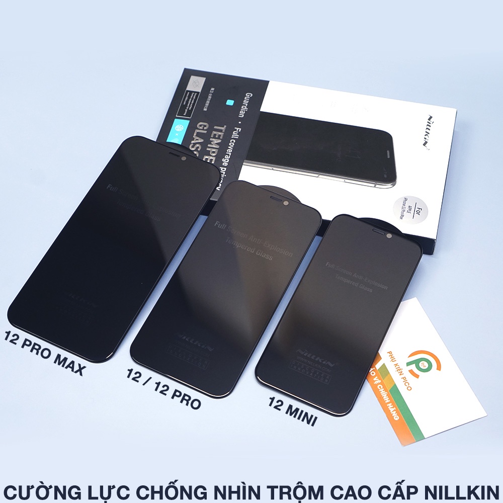 Kính cường lực chống nhìn trộm Iphone 13 Pro Max / 12 Series chính hãng Nillkin - Dán màn hình chống nhìn trộm Iphone