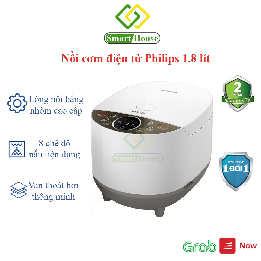 HD4515 - Nồi cơm điện tử Philips 1.8 lít HD4515 - Hàng chính hãng - Smart House