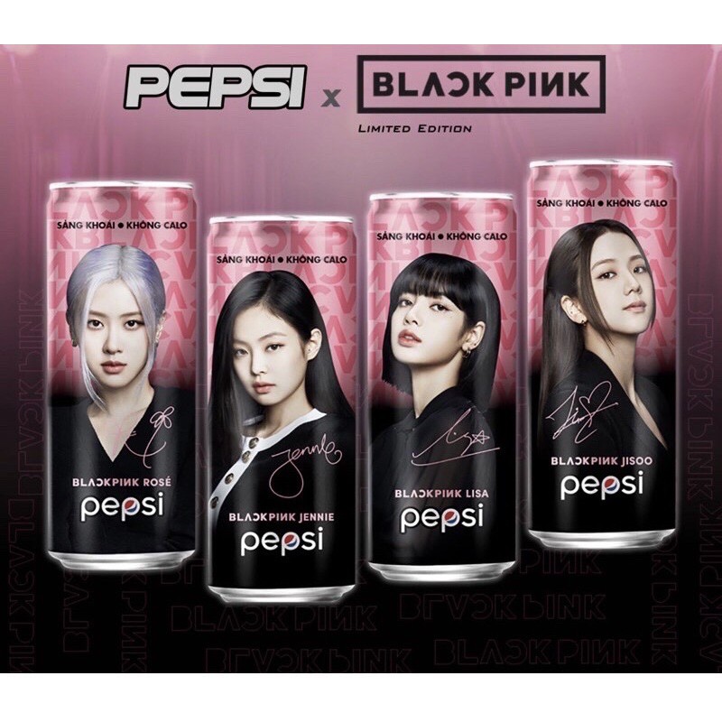 Pepsi Blackpink phiên bản giới hạn không calo