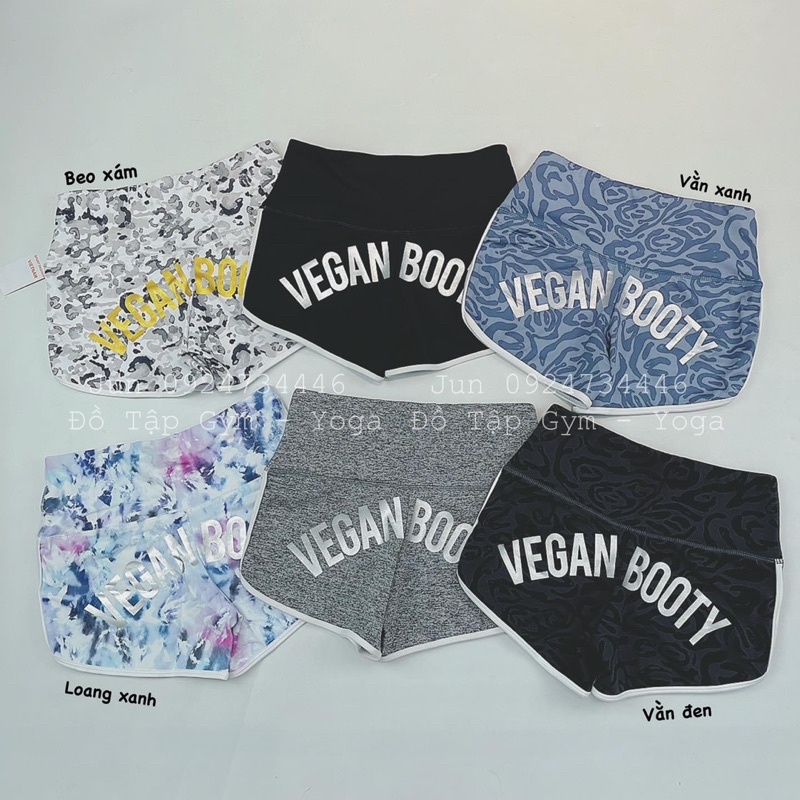 Quần Đùi VEGAN BOOTY SIÊU HOT tập gym yoga