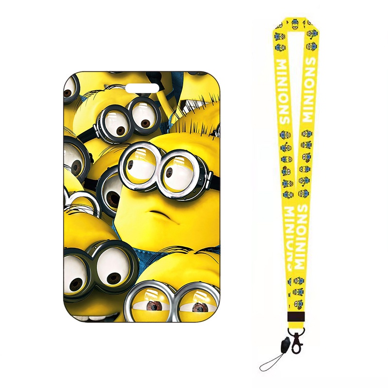 Dây Đeo Thẻ ID/Thẻ ID/Thẻ Tên Họa Tiết Minion Dễ Thương Phong Cách Hàn Quốc