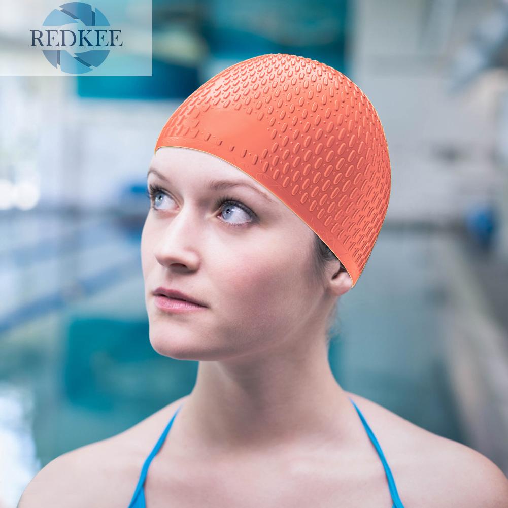 Mũ Bơi Silicone Bảo Vệ Tai Chống Thấm Nước Dành Cho Người Lớn