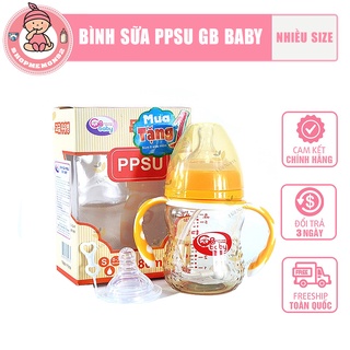 [Tặng kèm núm] Bình sữa PPSU Gb baby có quai