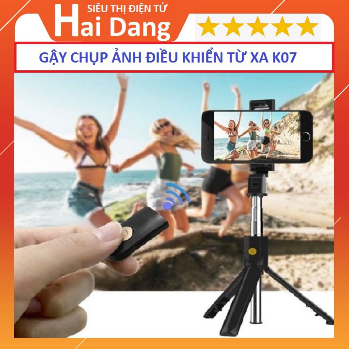 ▬❁Gậy Tự Sướng Bluetooth K07, Gậy Selfie Blue