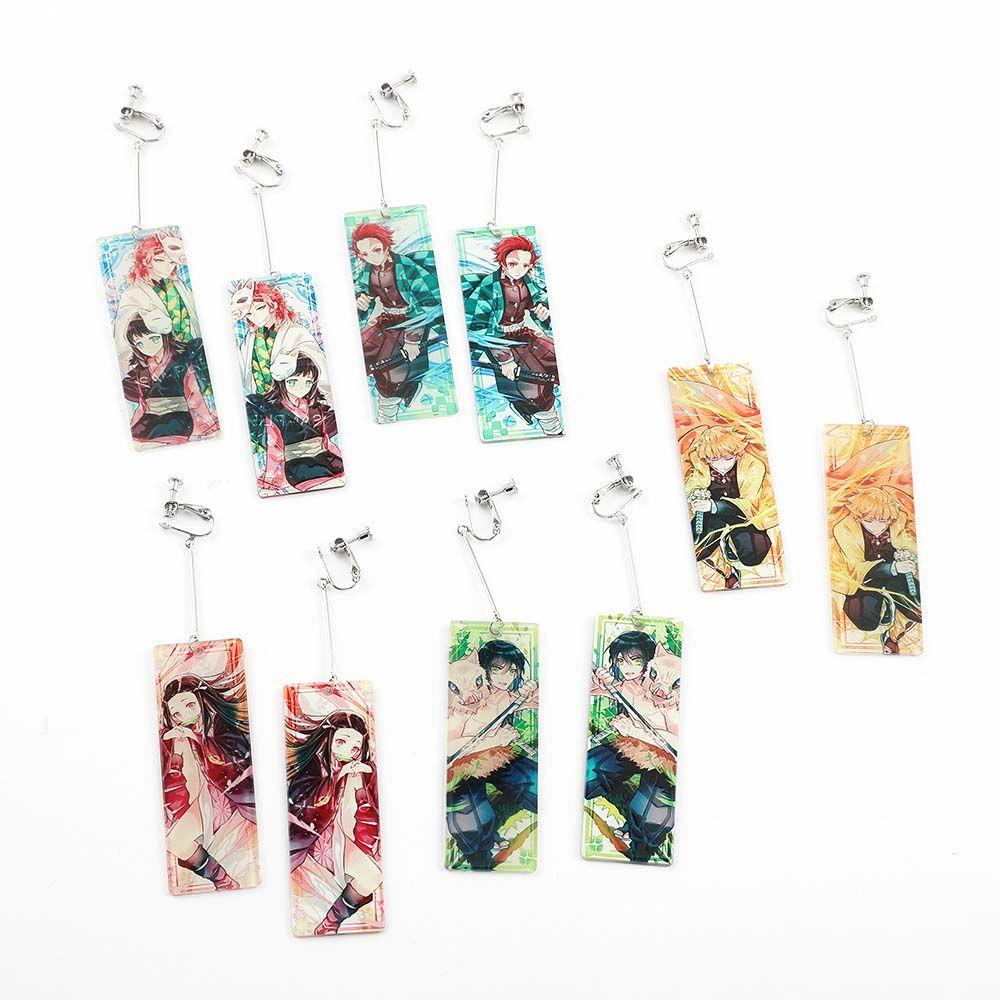 Khuyên Tai Acrylic Hình Anime Demon Slayer Độc Đáo