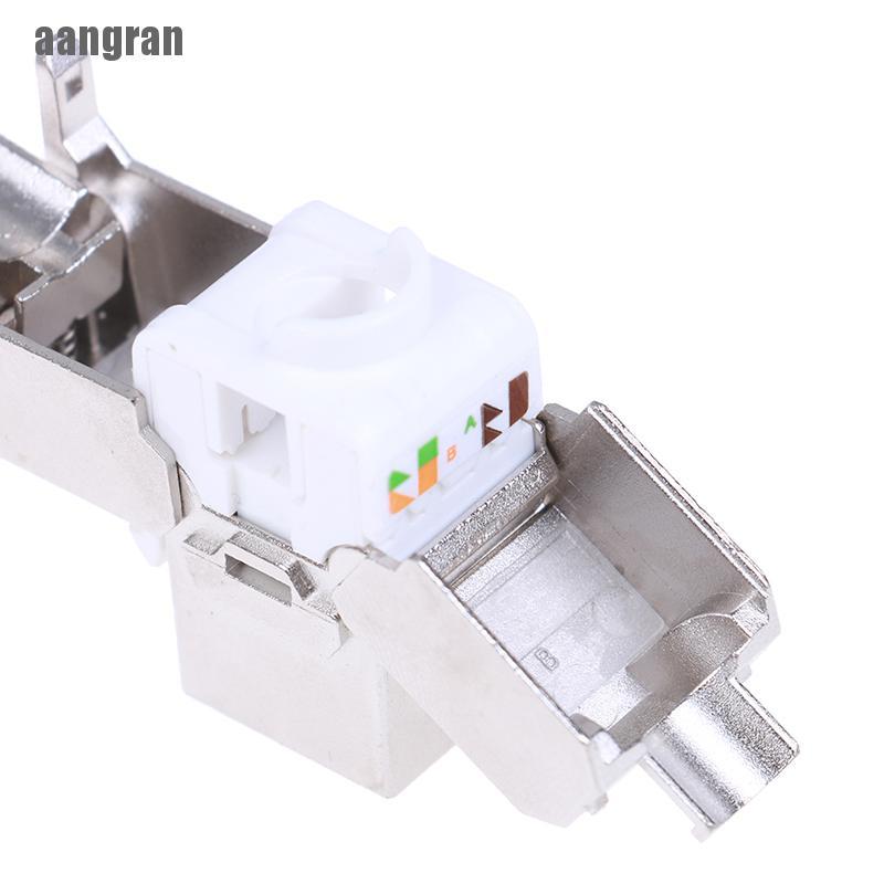 Đầu Nối Jack Mạng Bằng Kim Loại Aangran Keystone Cat6A Ftp | BigBuy360 - bigbuy360.vn