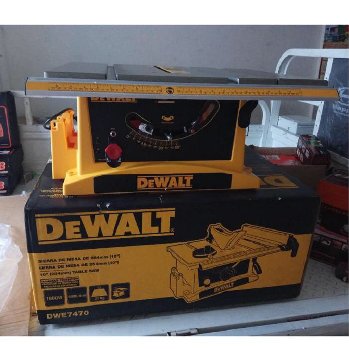 CHÍNH HÃNG - Máy cưa để bàn 1800W đường kính lưỡi 254mm Dewalt DWE7470