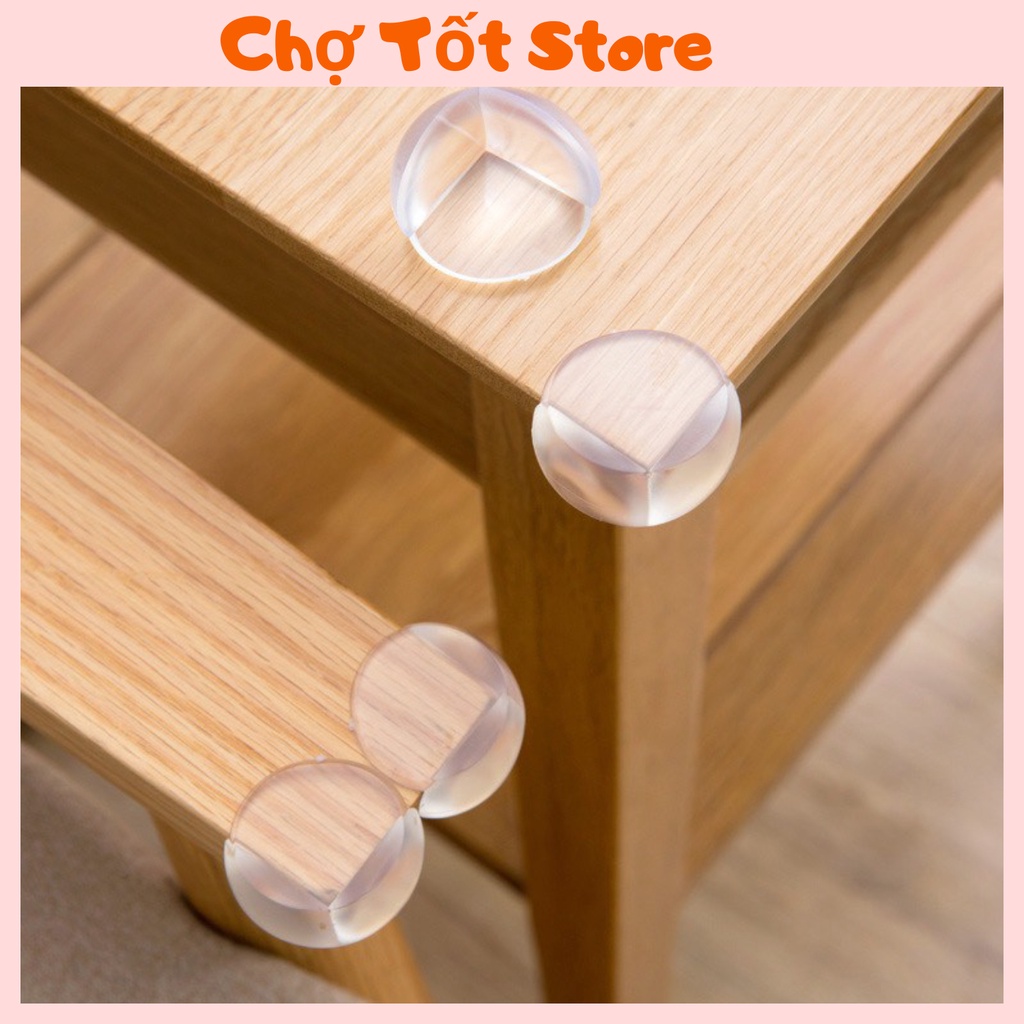 Bộ 4 Miếng Dụng Cụ Silicone Chặn Và Bịt Góc Bàn Tủ Cửa Bảo Vệ Bé 88258 Chợ Tốt Store