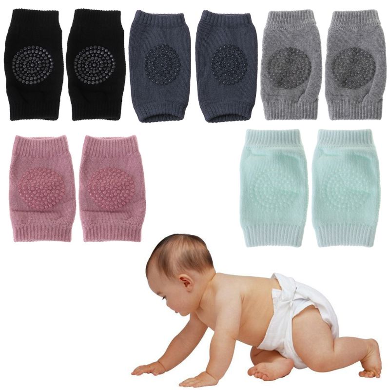 Cặp đệm bảo vệ đầu gối/ khuỷu tay chống trượt an toàn cho bé tập bò