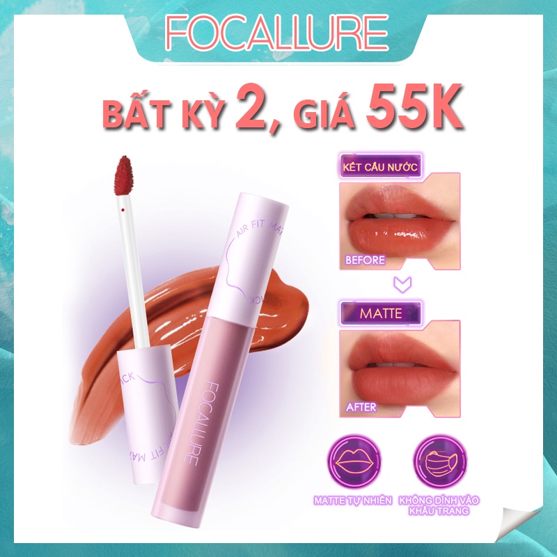 Focallure #Son Tint Dạng Tint Chống Nước Lâu Trôi Tự Nhiên Với Công Tắc