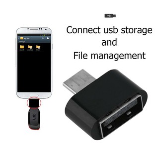 Jack chuyển đổi OTG microUSB android V8 sang USB