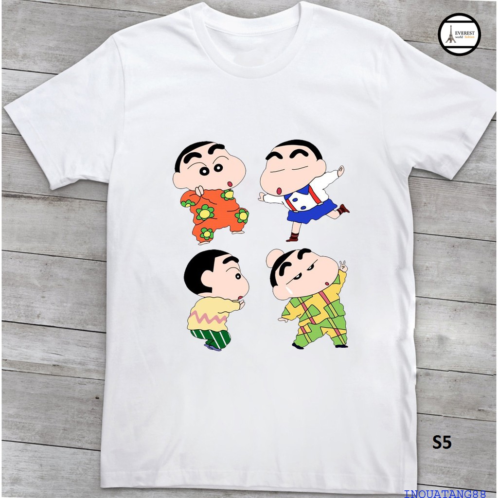 ÁO THUN NAM NƯ - SHIN - CẬU BÉ BÚT CHI