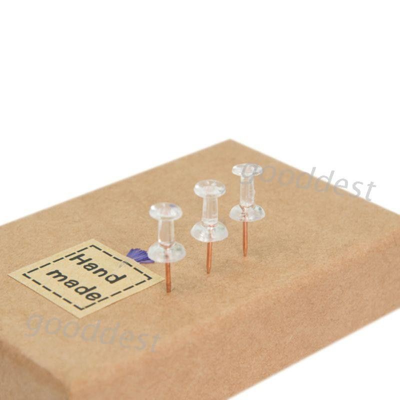 Ghim bảng trong suốt (1 hộp 100 cái)