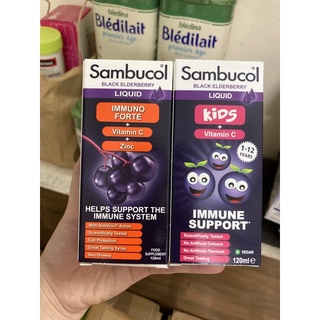 Siro tăng đề kháng thảo dược Sambucol UK 120ml