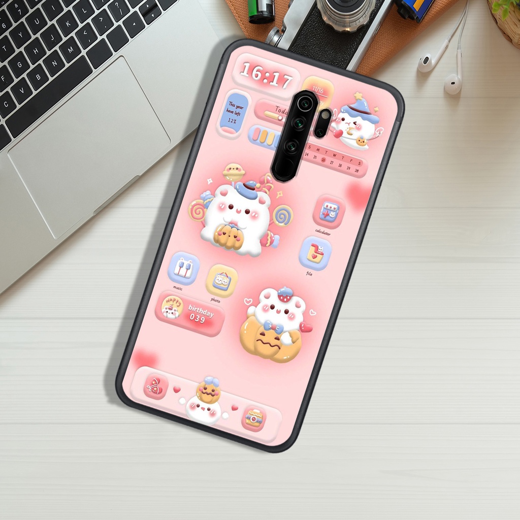 ỐP LƯNG XIAOMI REDMI NOTE 8 - REDMI NOTE 8 PRO - REDMI 9 , IN HÌNH GẤU NÂU CHOCOLATE ĐÁNG YÊU.