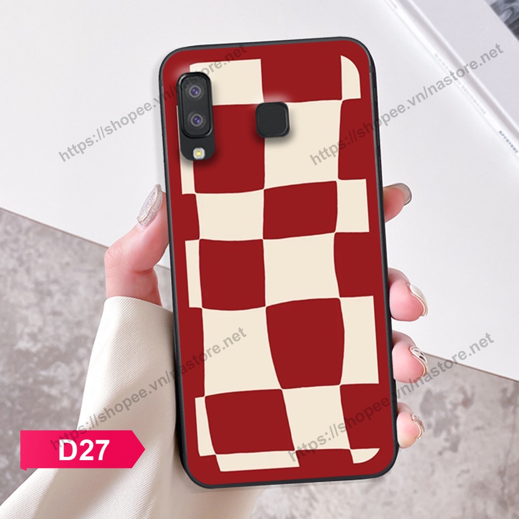 Ốp lưng Samsung A8 STAR / Samsung A9 Star mặt cười, họa tiết caro đơn giản đẹp cute