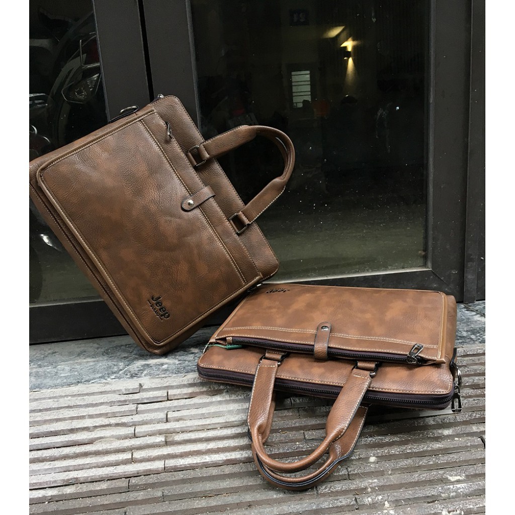 [Shop Cặp và Balo Nguyên Vũ] kho cặp da jeep sale mạnh bền đẹp lịch sự nhanh tay đặt hàng hàng chất | BigBuy360 - bigbuy360.vn