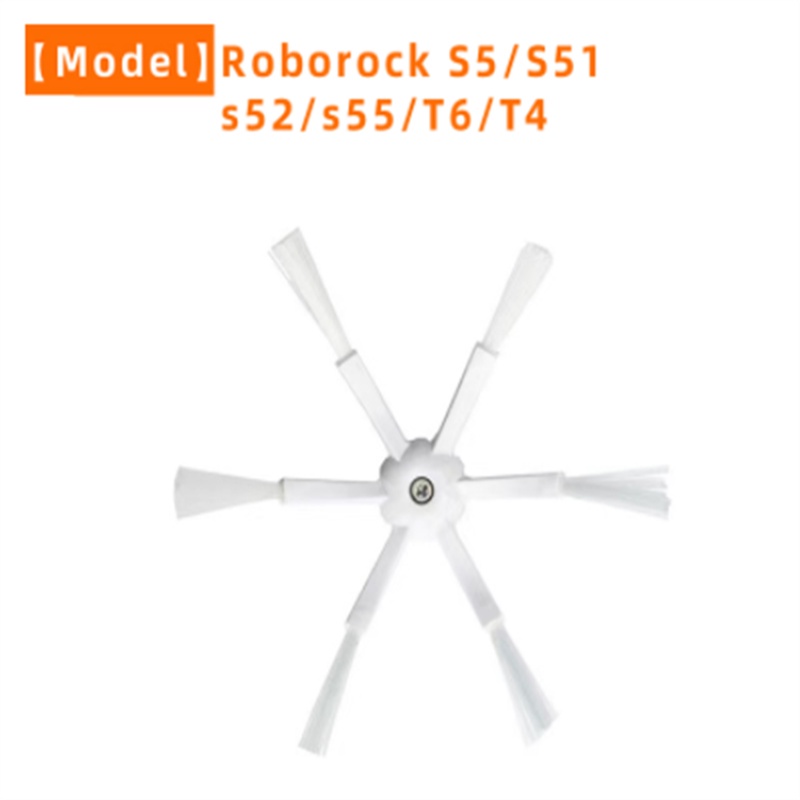 Cọ phụ kiện 6 góc chuyên dụng cho robot hút bụi Roborock S50 S51 S52 S55 T60 T61 T65 T4 T6 T7 P5 S5 S6 S5max S4 E4