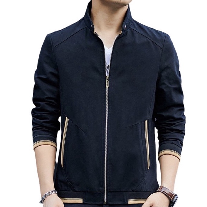 Áo Khoác KaKi Nam-Vải Kaki dày mịn,có túi trong,túi ngoài kéo khóa-Form chuẩn-KKBB