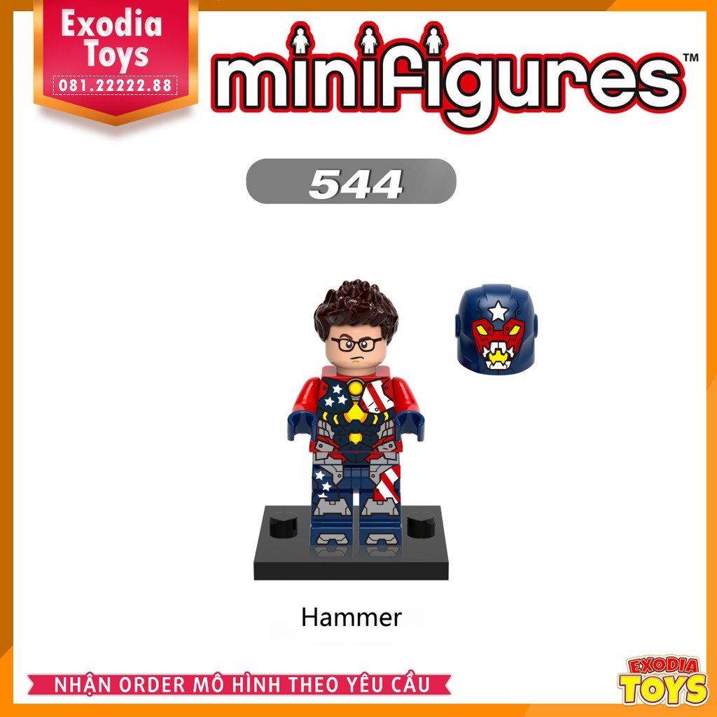 Xếp hình minifigure nhân vật siêu anh hùng vũ trụ Marvel - Đồ Chơi Lắp Ghép Sáng Tạo - X0151