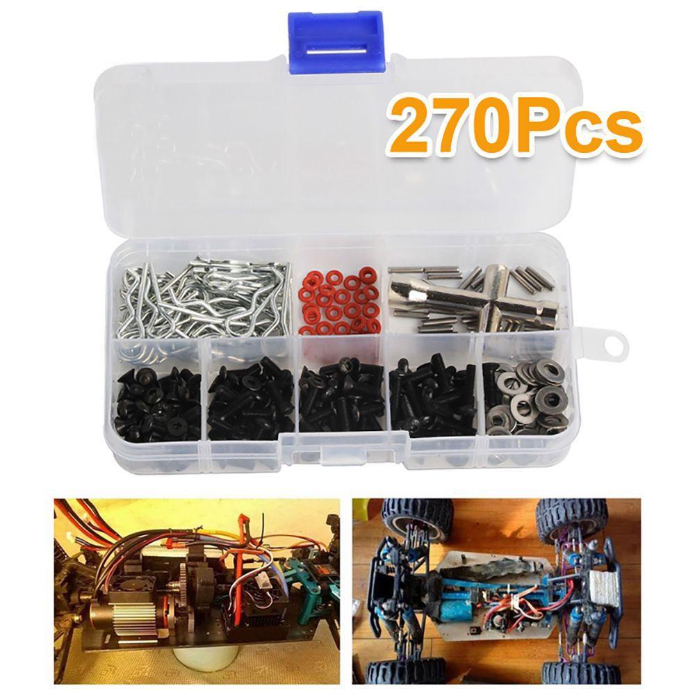 Hộp 270 Đinh Vít Lục Giác Bằng Thép Carbon 270 Cái