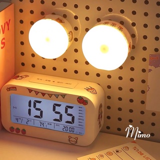 TẶNG STICKER - Đèn led tròn 3 màu ánh sáng hài hòa kèm dây sạc đế nam châm dán tường, bàn học, tủ quần áo,...