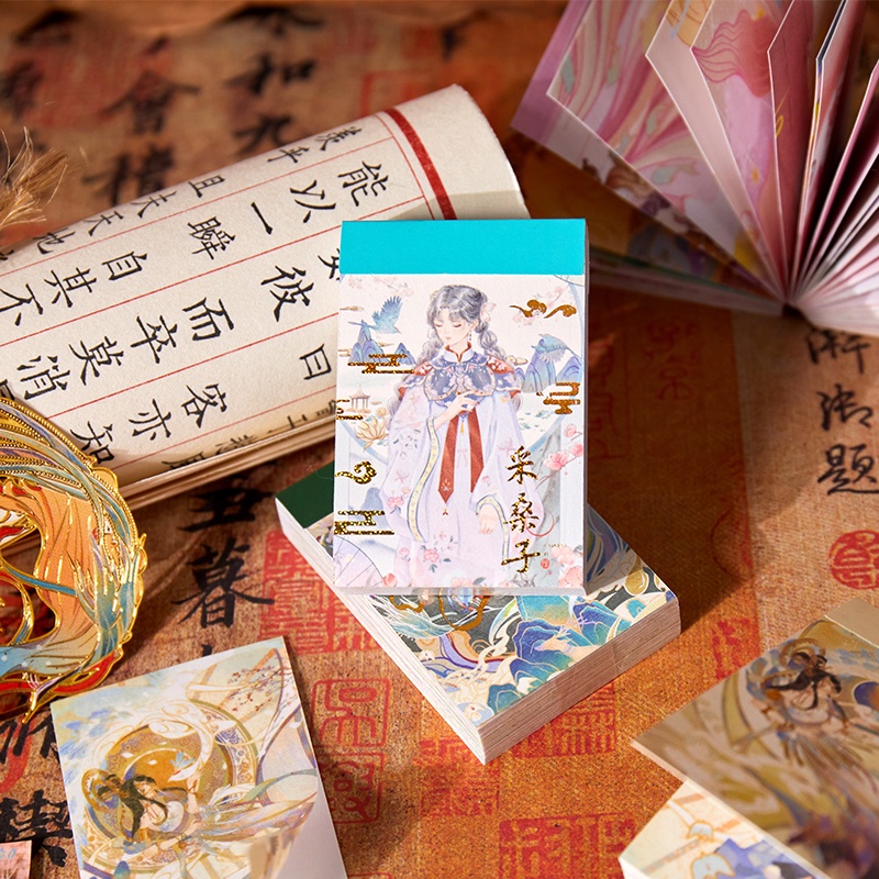 Set 50 Miếng Dán Mini Trang Trí Sổ Tay Album Ảnh DIY
