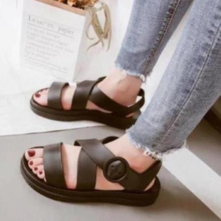 Giày nữ choose giá rẻ sandal chống nước cao su quai chéo