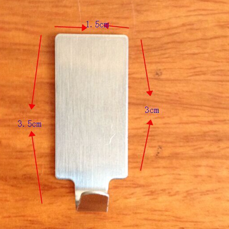 Set 2 Móc Treo Đồ Dán Tường Bằng Thép Không Gỉ