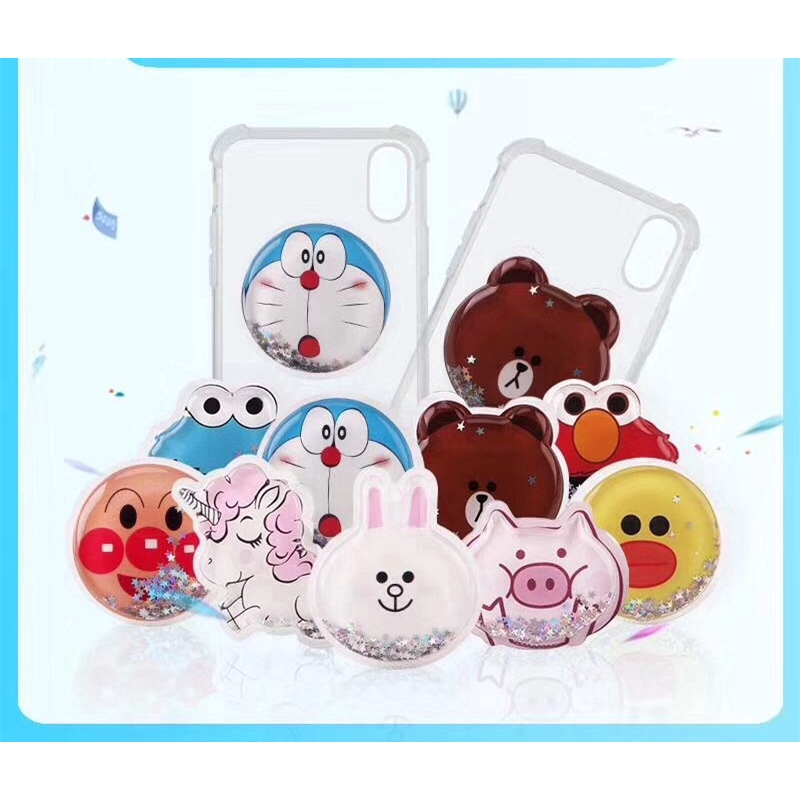 Giá đỡ điện thoại dạng nhẫn đeo tay kiểu hoạt hình xinh xắn