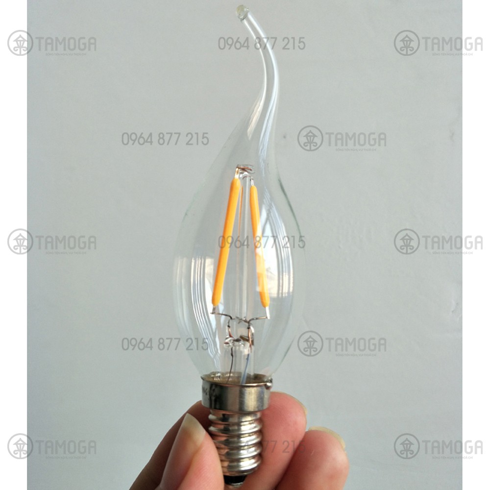 Bóng đèn Led Edison nến râu ánh sáng vàng 4W BD 6004