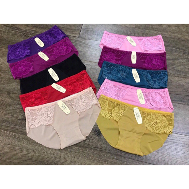 [Mã 12FASHIONSALE1 giảm 10K đơn 50K] Quần Lót Su Trơn Phối Ren Lụa - QL 5512 | BigBuy360 - bigbuy360.vn