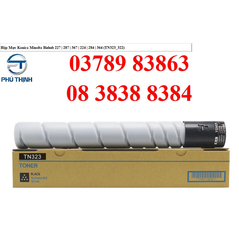 Hộp Mực Konica Minolta Bizhub 227 | 287 | 367 | 224 | 284 | 364 - TN323 / 322